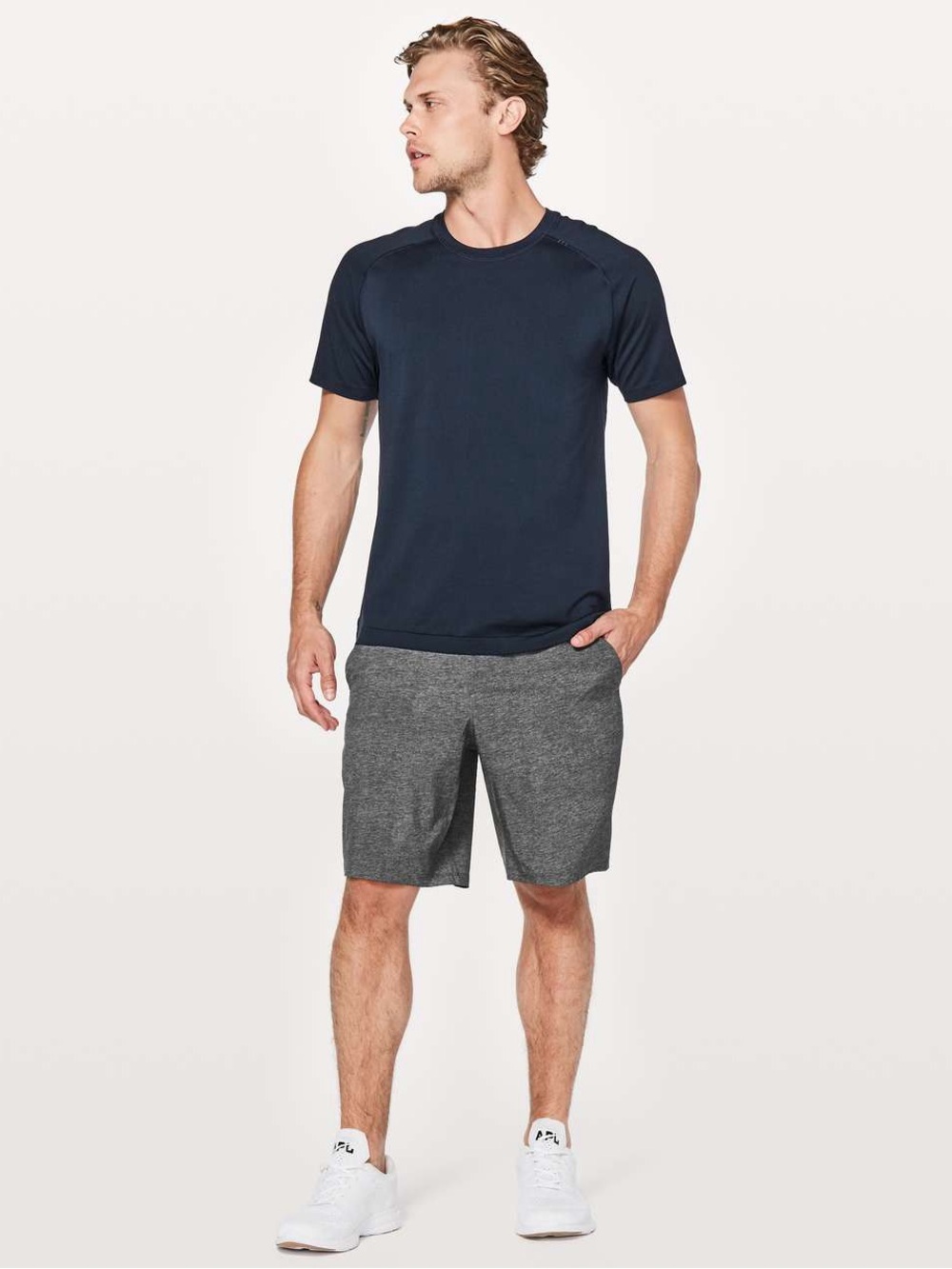 ⚡️ Lululemon Pace Breaker Shorts Out Of Mind Liner Heathered Grey Size Large